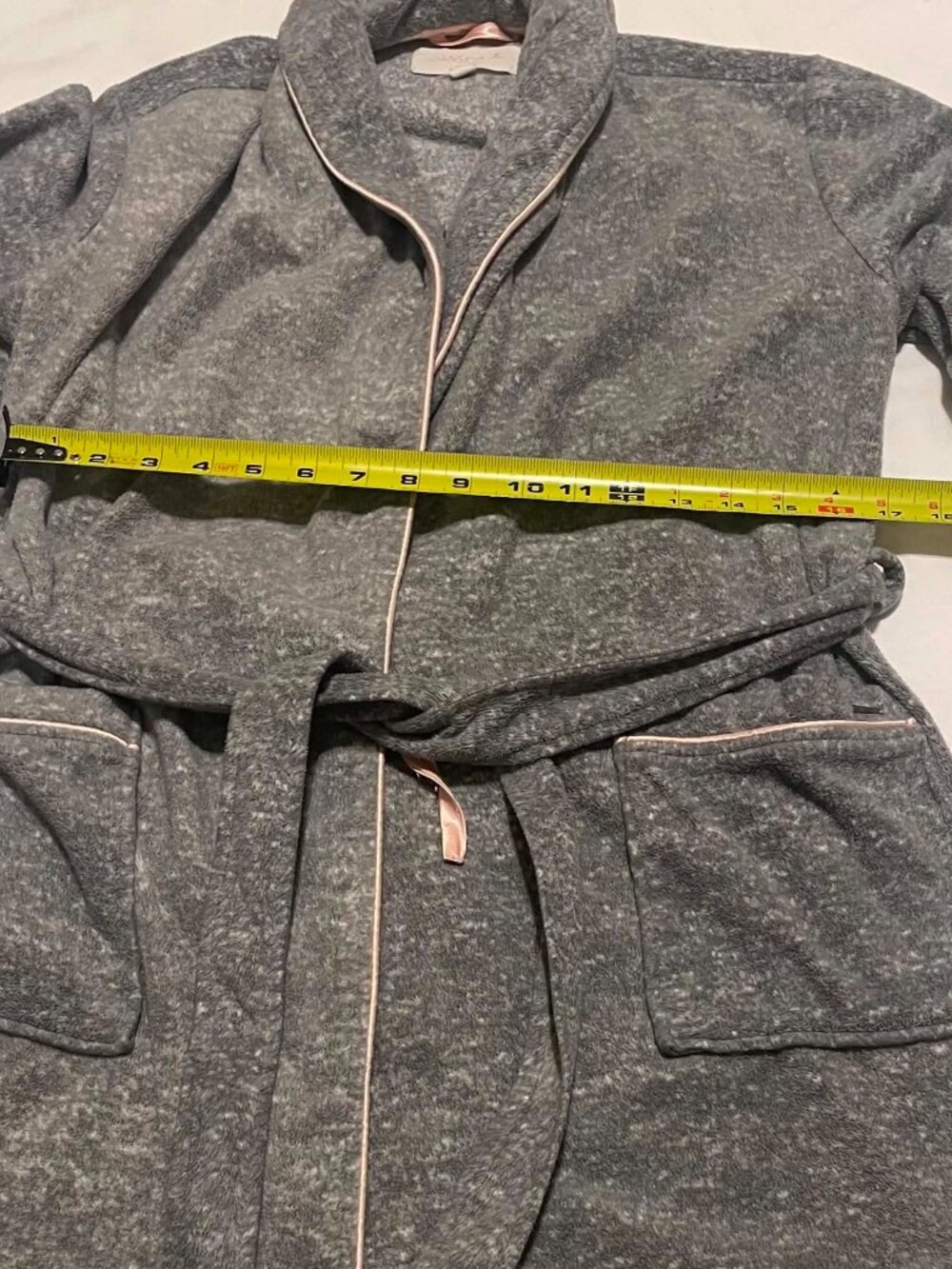 DANSKIN Intimates Women’s Gray Robe, Size S/M - Picture 6 of 7